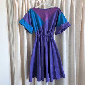 vintage Sprouts by Vicky Vaughan color block dress